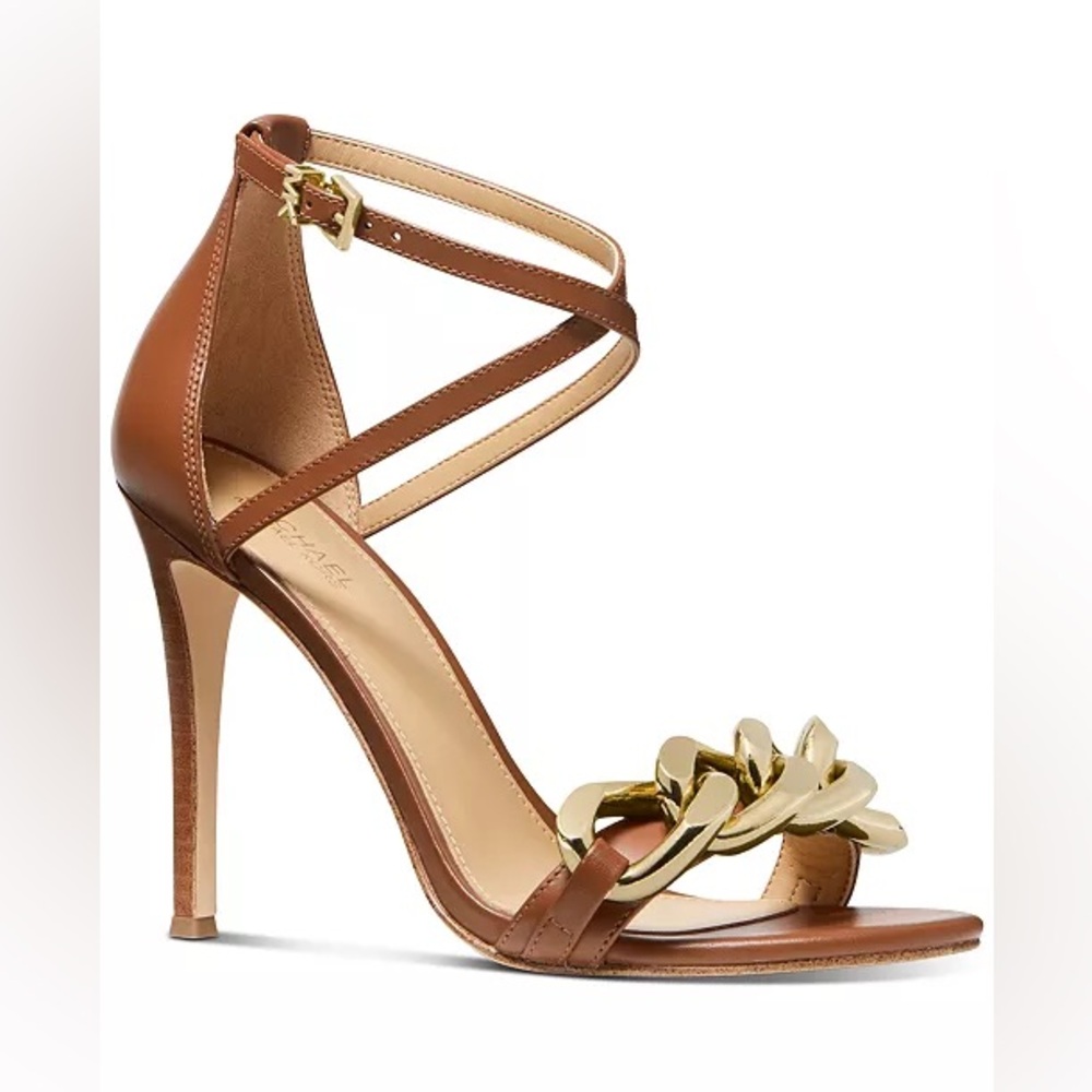 MICHAEL Michael Kors Scarlett Strappy Chain High Heel Dress Sandals